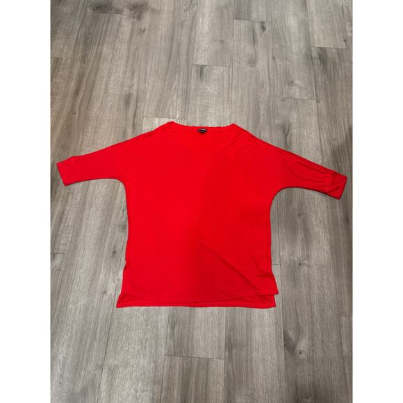 Express Rayon Red Top Size Medium - Picture 4 of 9